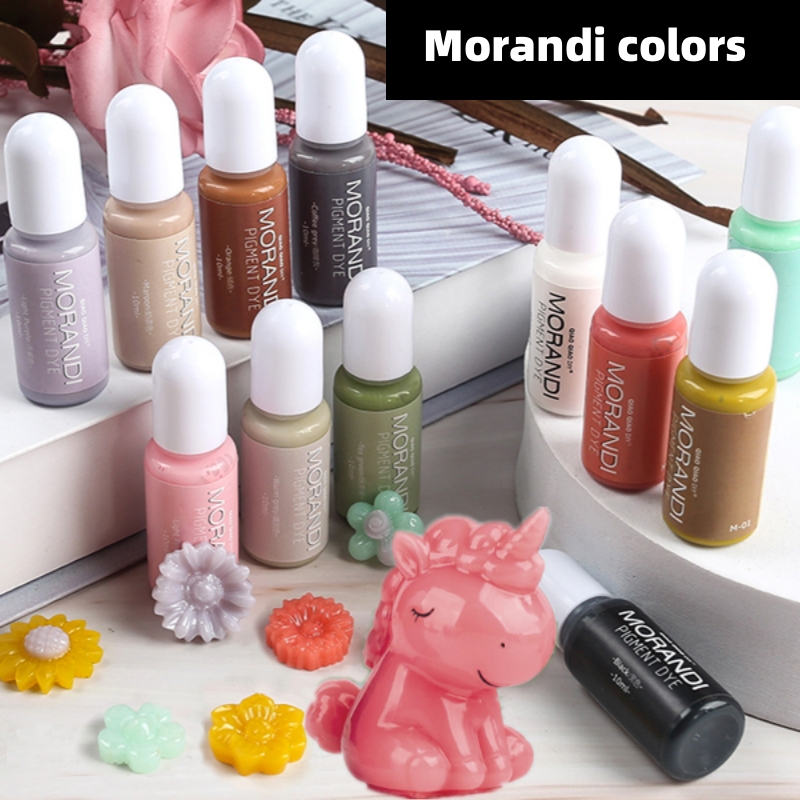 Resin Pigment Alcohol Ink - 24Colors Morandi Opaque Color Pigment for
