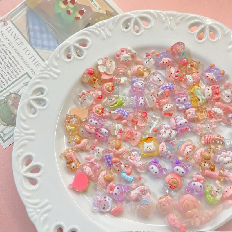 10-100pcs mini smooth transpar - Resin Art Gift For Birthday recension och pris
