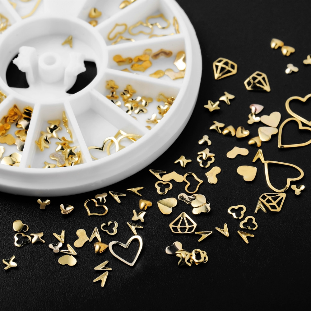 1Box Gold Nail Art Glitter Met - Resin Art Frame recension och pris